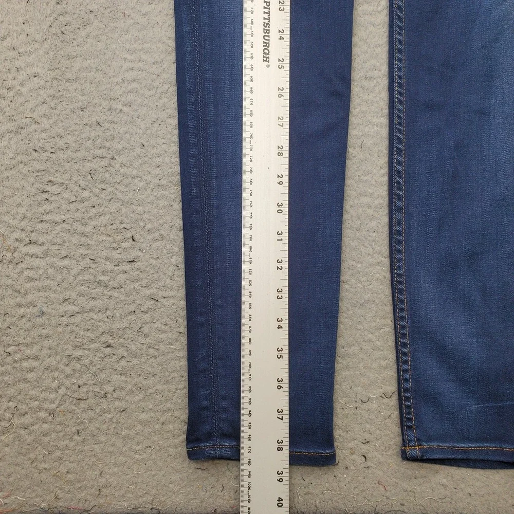 Hudson Jeans Womens 29 Blue Denim Stretch Skinny Leg 2 Button-Fly Streetwear